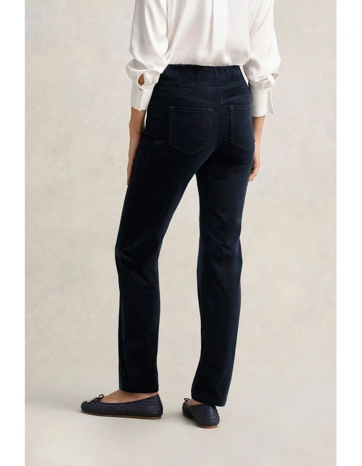 Cord Straight Leg Bengajean in Ink image 3