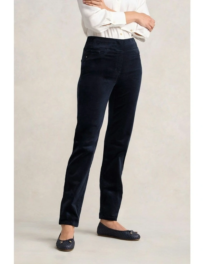 Cord Straight Leg Bengajean in Ink image 4