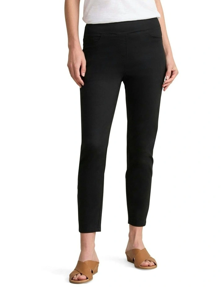 7/8 Skinny Leg Bengajean in Black image 1