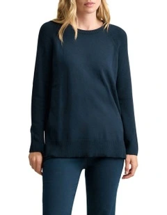 Button Side Detail Jumper in Ink