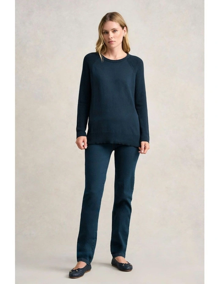 Button Side Detail Jumper in Ink image 5