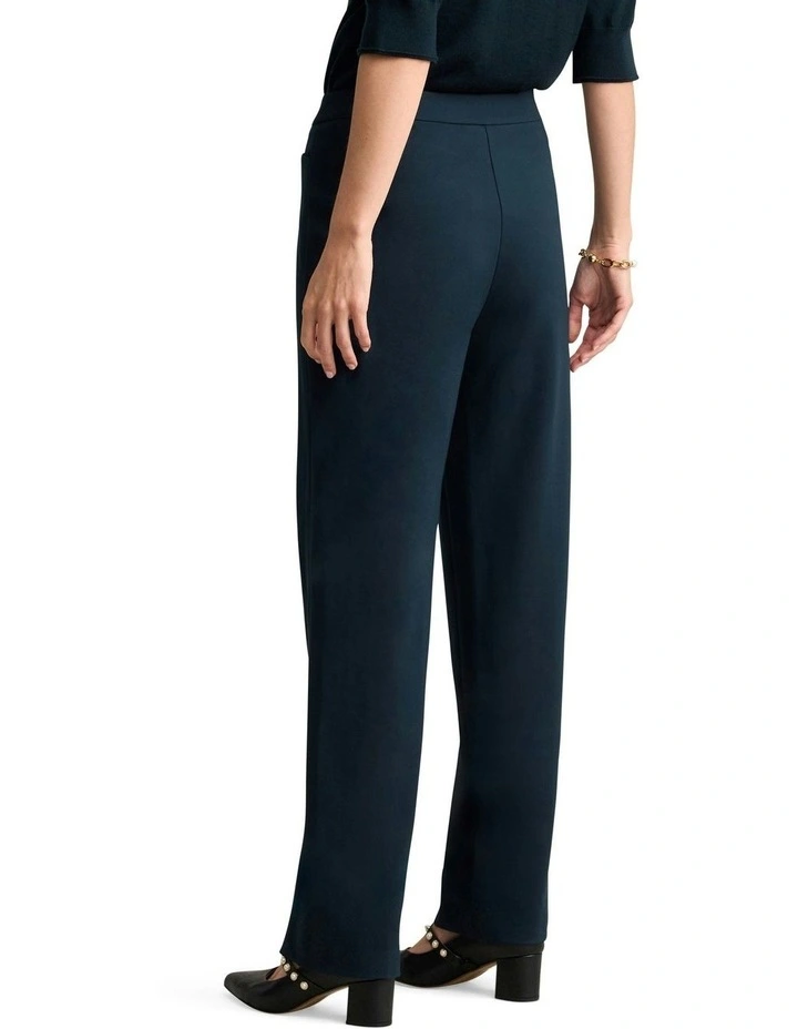 Wide Leg Ponte Pant in Ink image 3