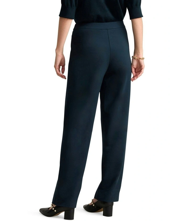 Wide Leg Ponte Pant in Ink image 4