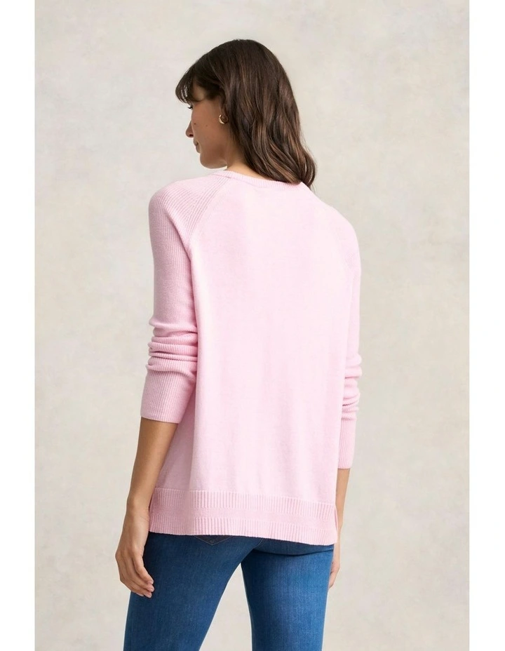 Button Side Detail Jumper in Ice Pink image 4