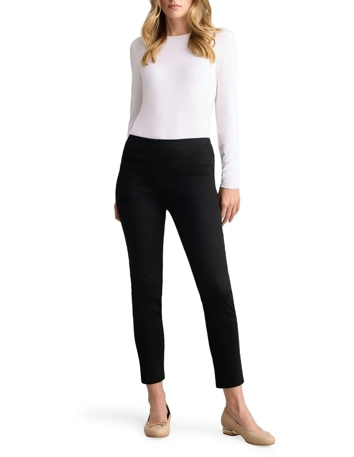 Bengajean 7/8 Skinny Leg in Jet Black image 1