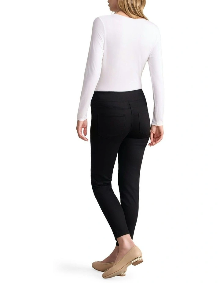 Bengajean 7/8 Skinny Leg in Jet Black image 2