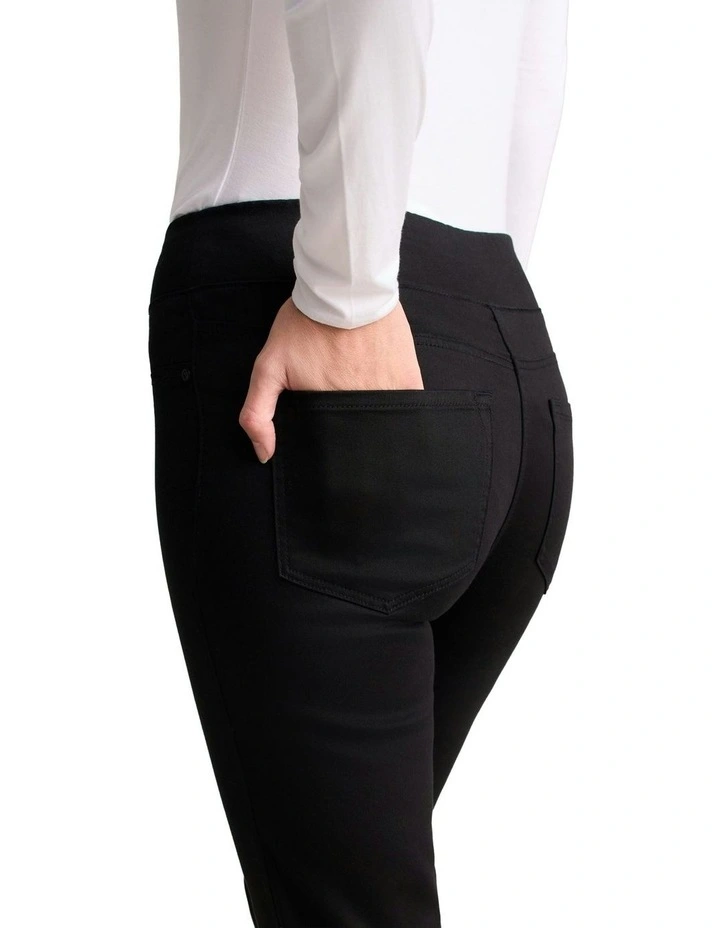 Bengajean 7/8 Skinny Leg in Jet Black image 4