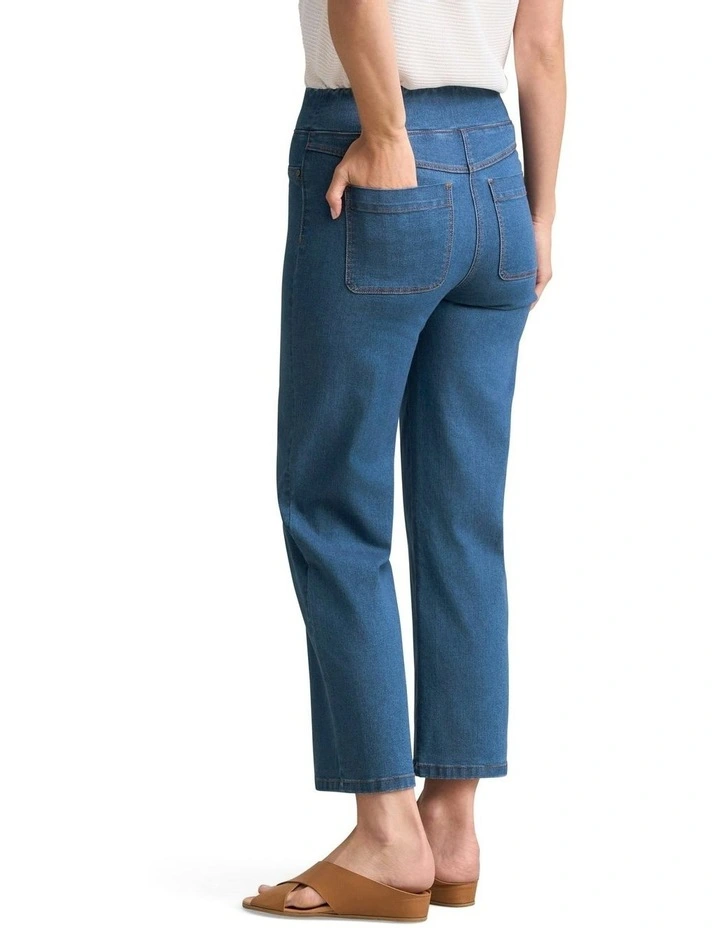 7/8th Relaxed Bengajean in Dark Denim image 4