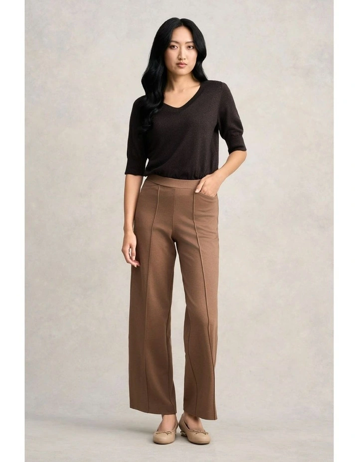 Wide Leg Pant in Camel image 1