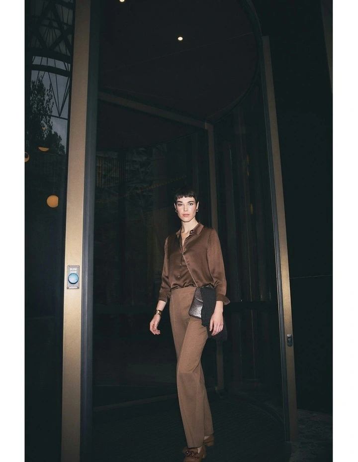 Wide Leg Pant in Camel image 2