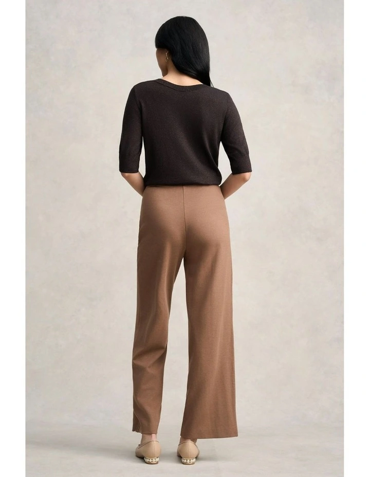 Wide Leg Pant in Camel image 5