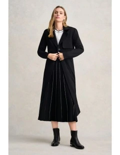 Ponte Trench Coat in Black