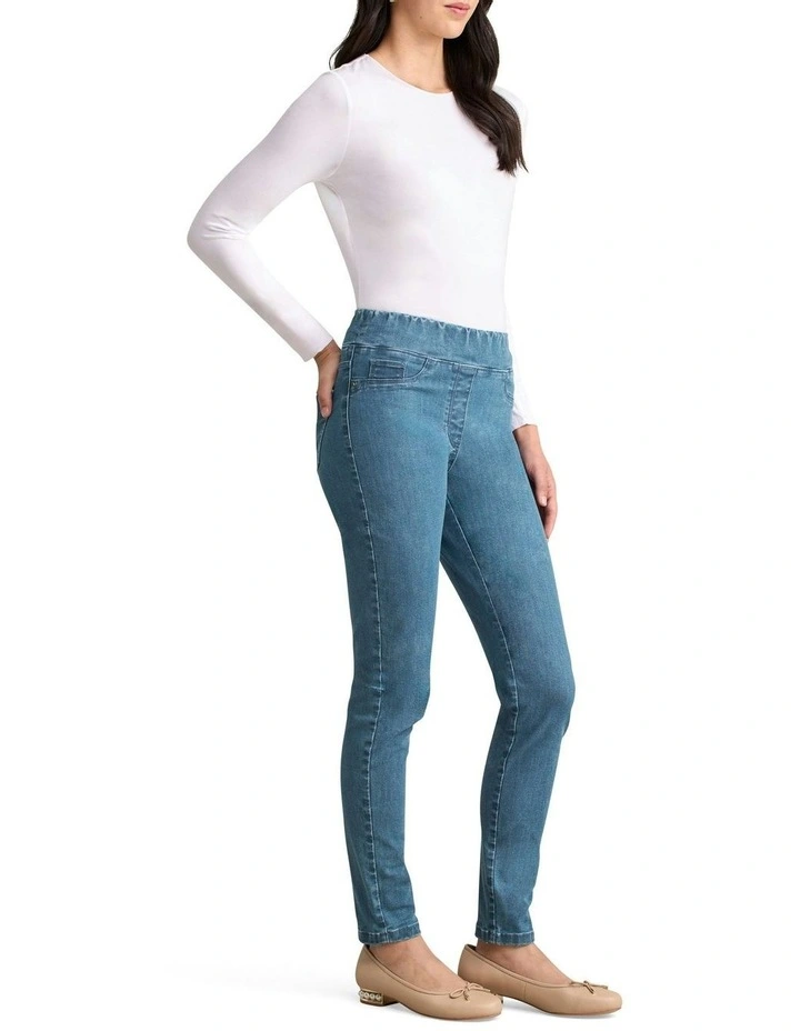 Bengajean Skinny Leg in Light Denim Wash image 3