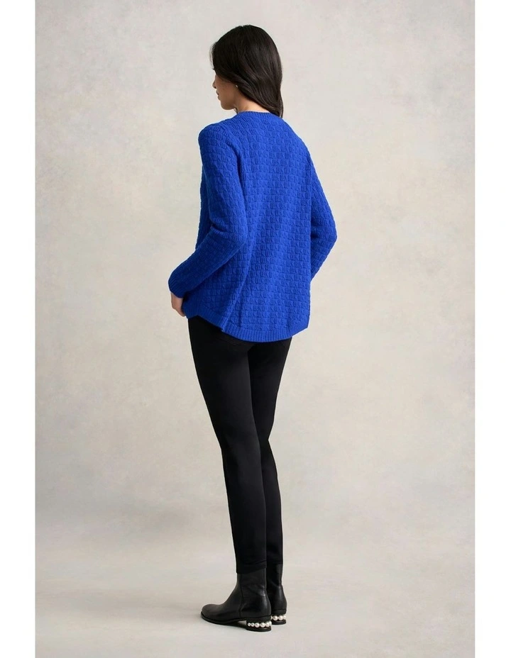 Cotton Wool Bubble Jumper in Electric Blue image 5