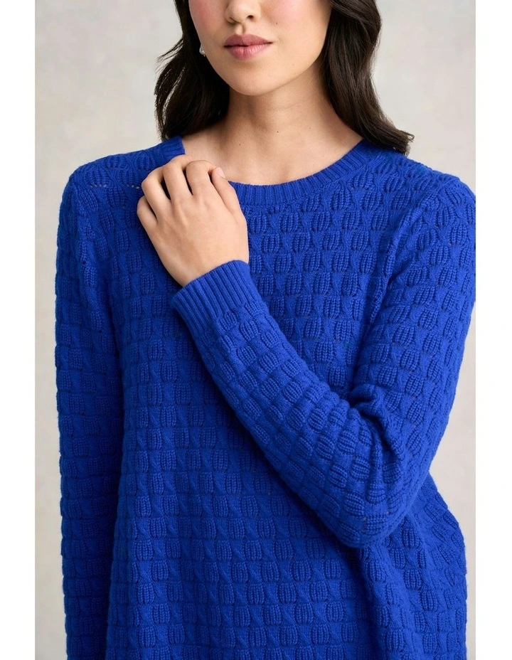 Cotton Wool Bubble Jumper in Electric Blue image 6
