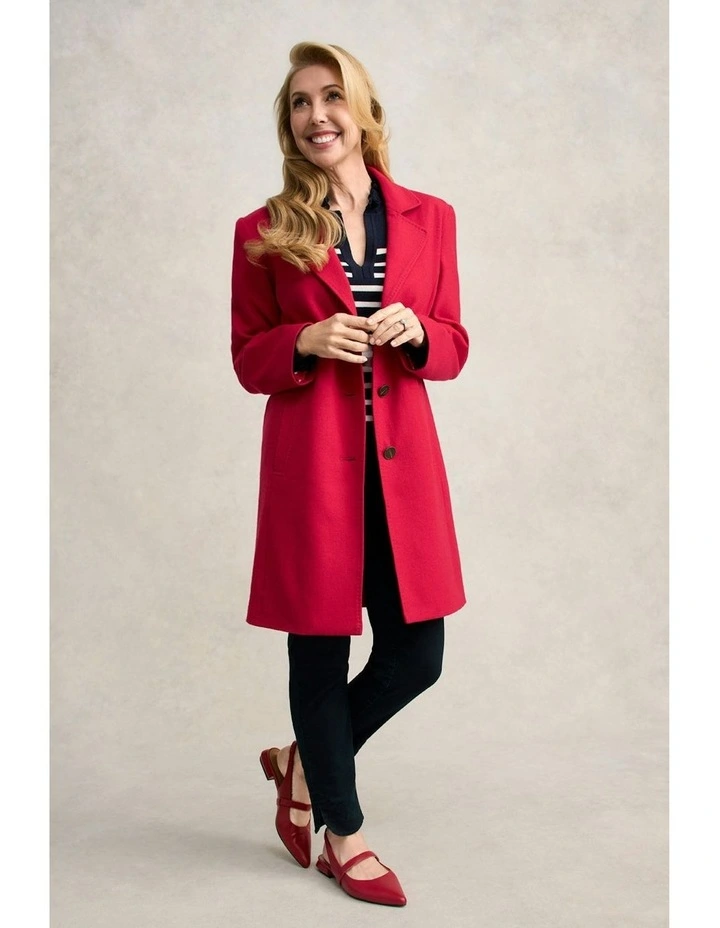 Wool Coat in Rouge image 1