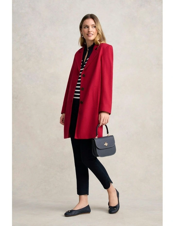 Wool Coat in Rouge image 5