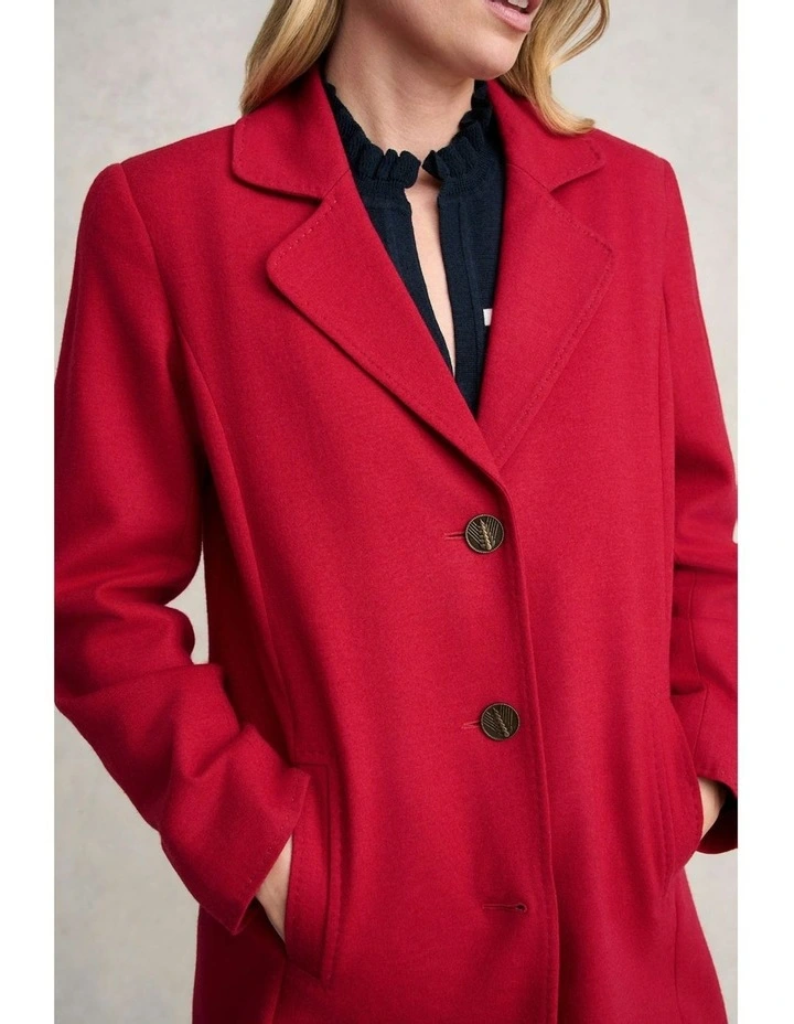 Wool Coat in Rouge image 6