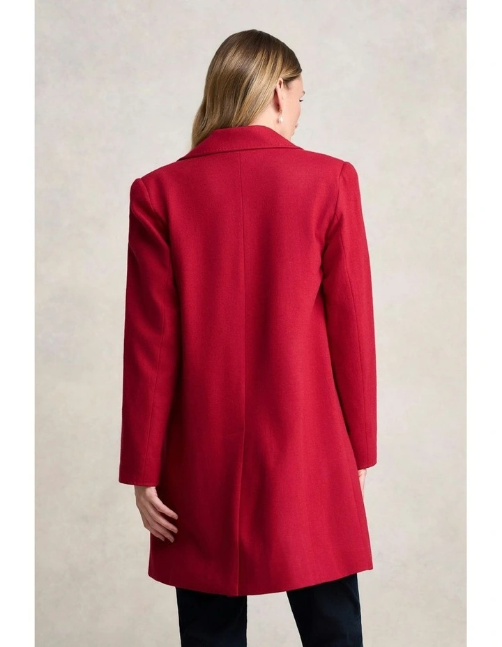 Wool Coat in Rouge image 7