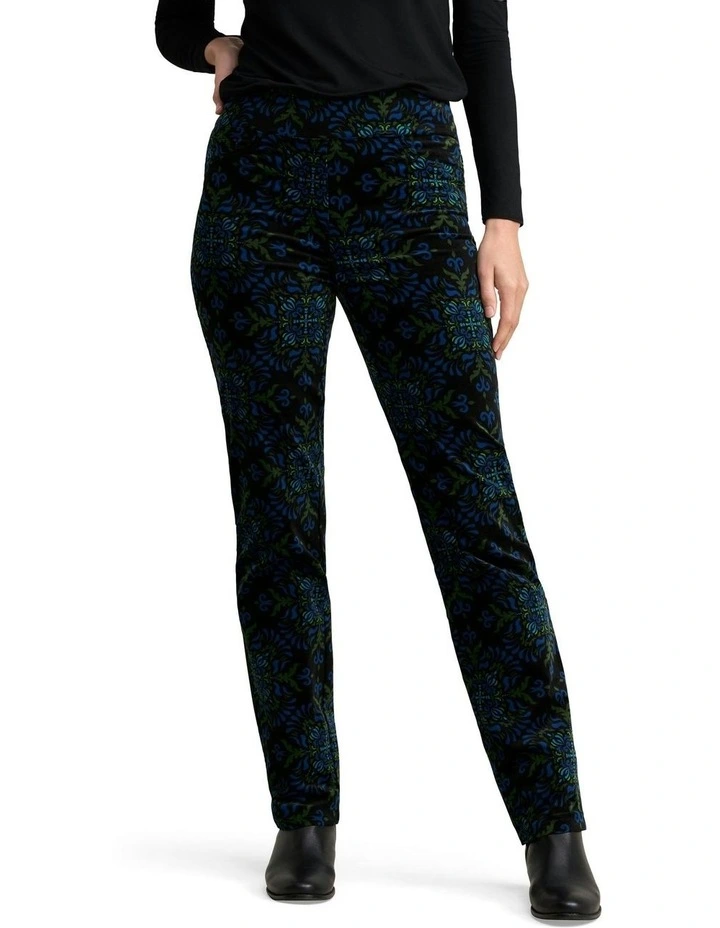 Velvet Straight Leg Bengajean in La Boheme Print image 1