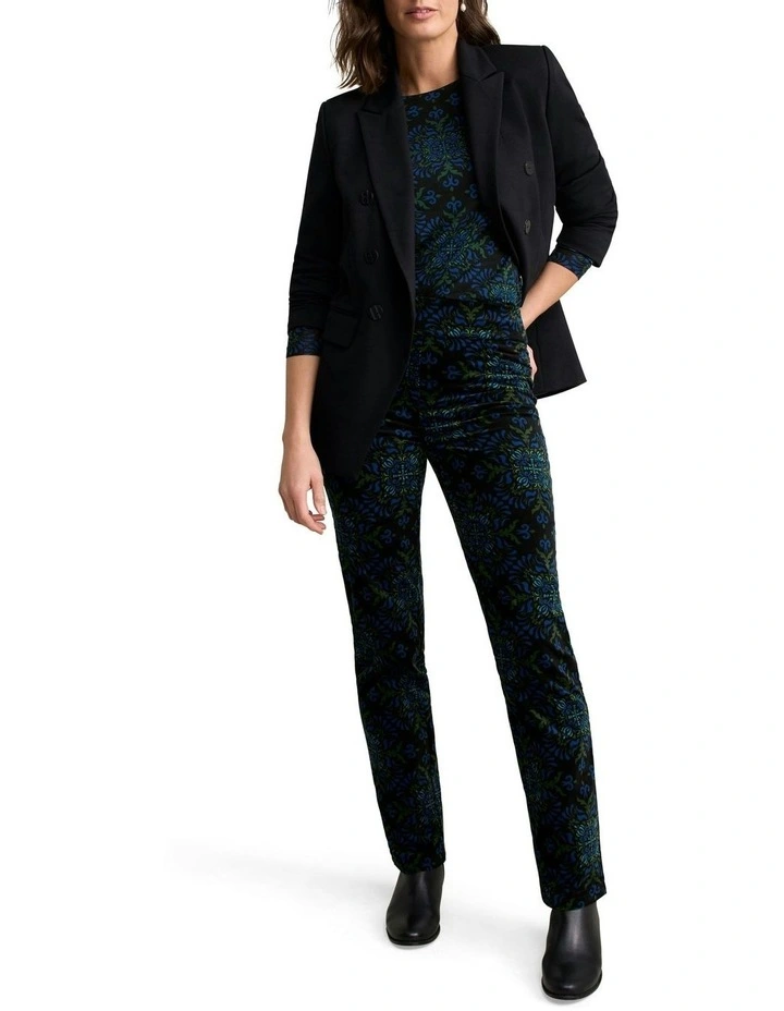 Velvet Straight Leg Bengajean in La Boheme Print image 2