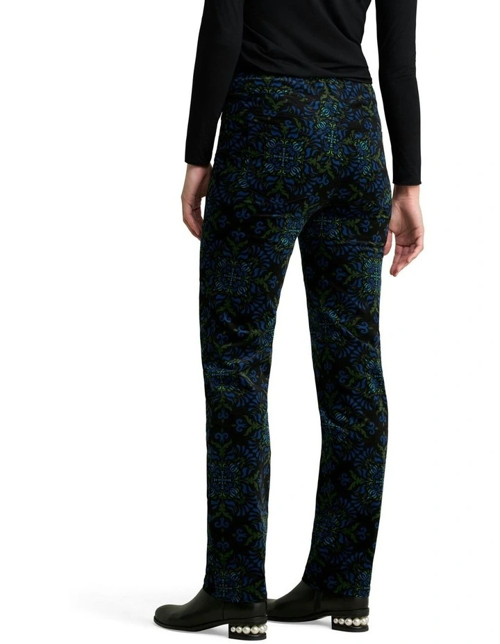 Velvet Straight Leg Bengajean in La Boheme Print image 4