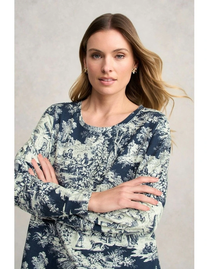 Organic Cotton T-shirt in Blue image 3