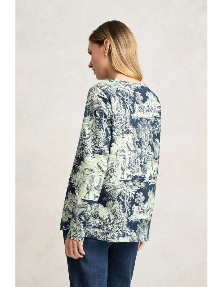 Organic Cotton T-shirt in Blue image 5