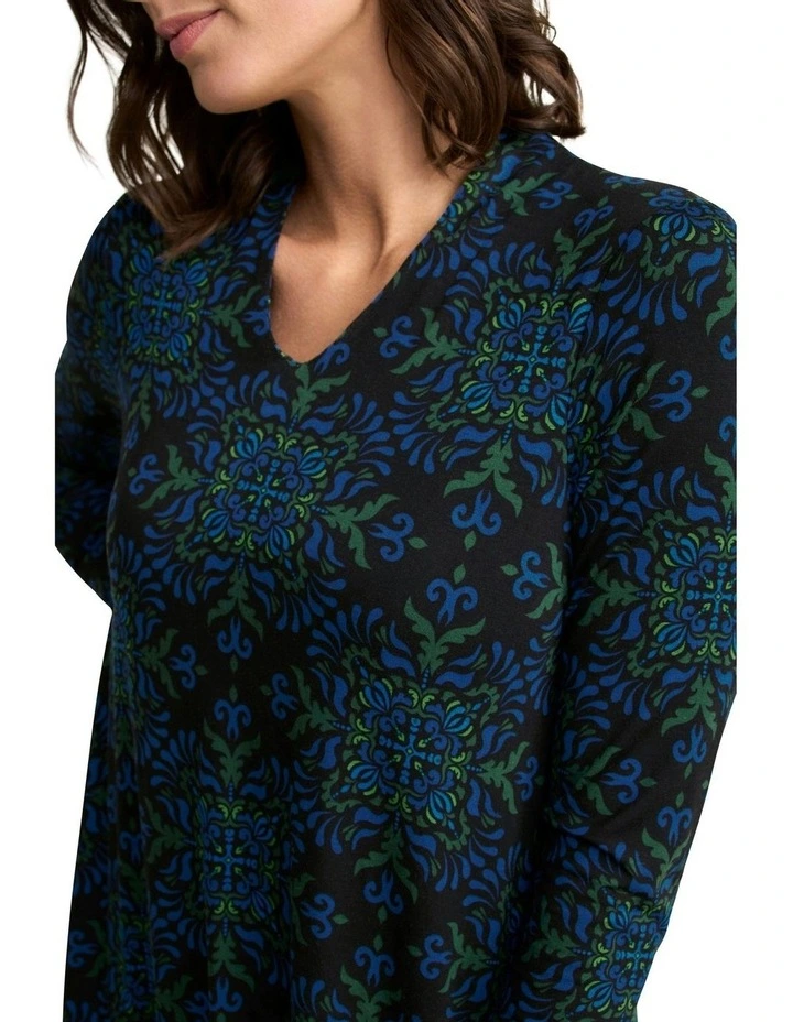 Jersey Midi Dress in La Boheme Print image 4