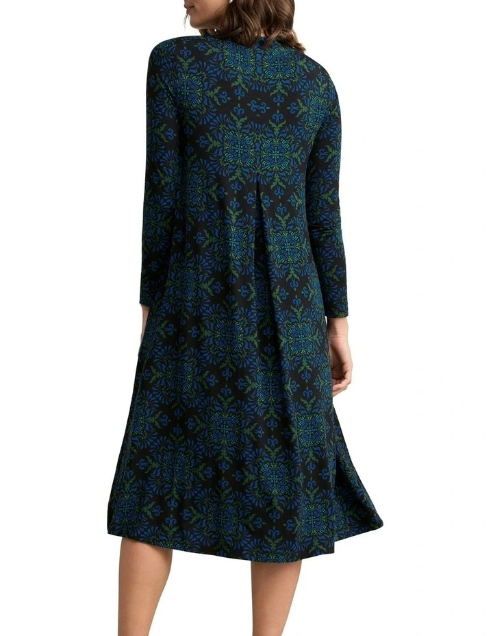 Jersey Midi Dress in La Boheme Print image 5