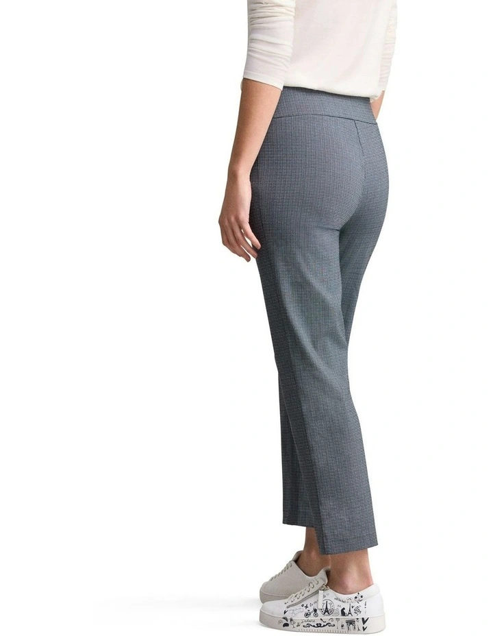 Tapered Check Pant in Ink Textured Check image 4