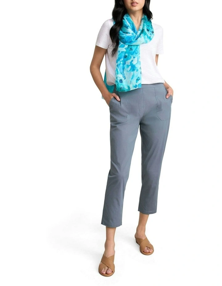 Lightweight Cotton Pant in Steel image 2