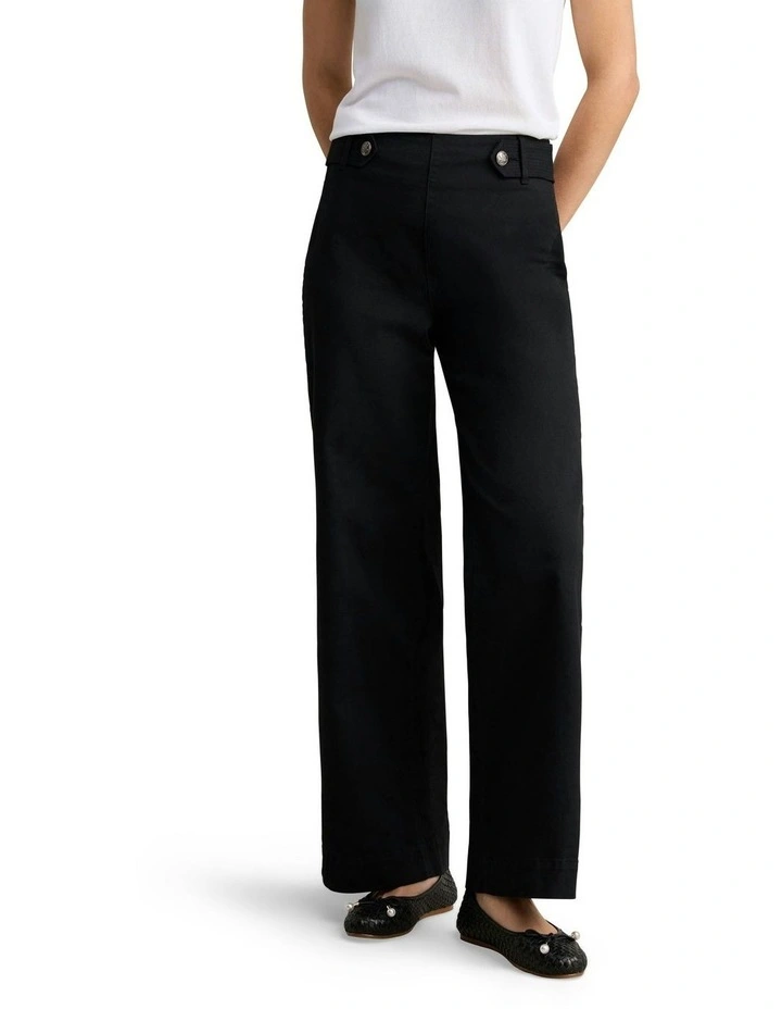 Wide Leg Jeans in Black image 1