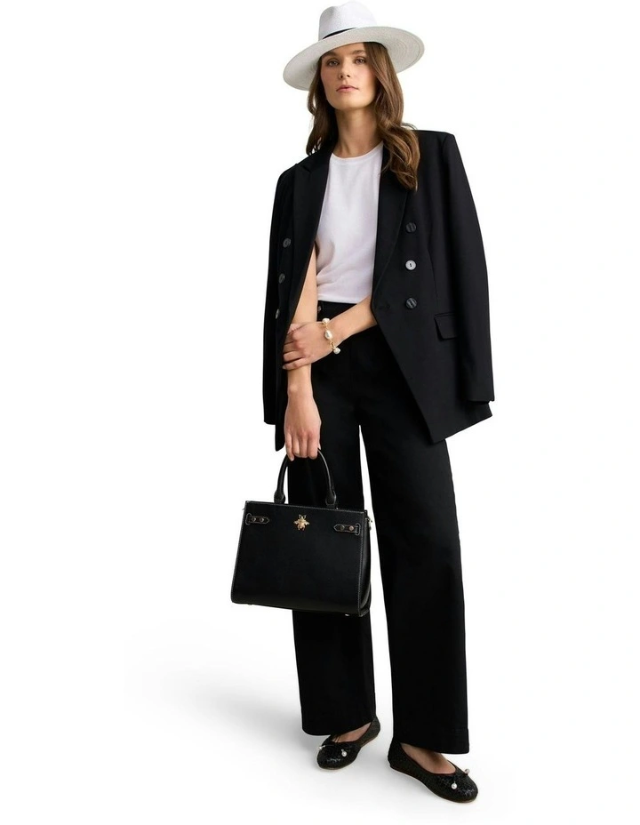 Wide Leg Jeans in Black image 2