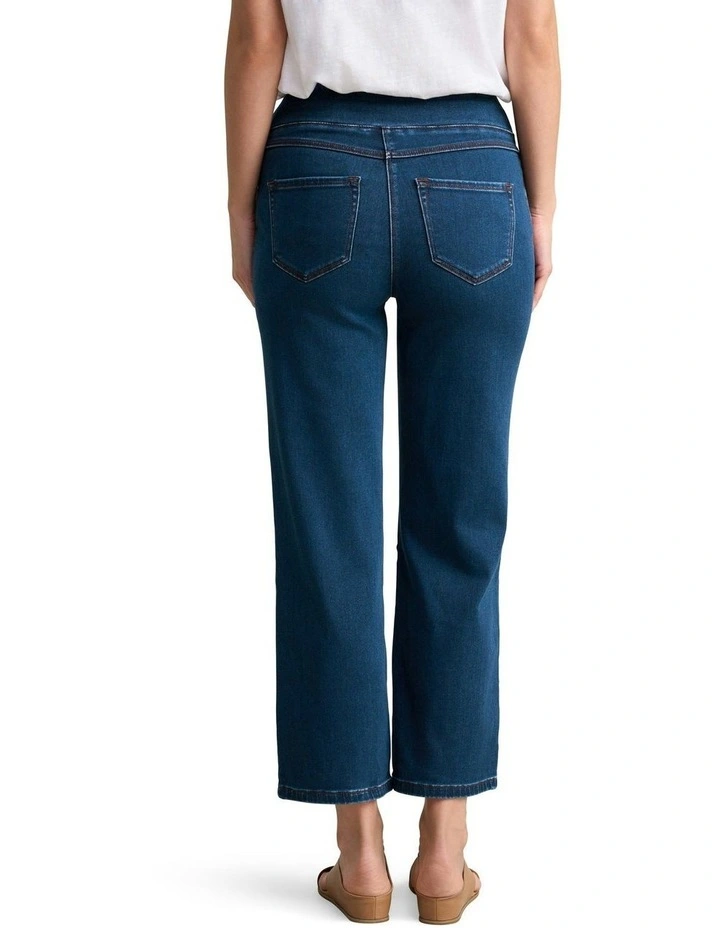 Bengajean 7/8th Relaxed Fit Jeans in Blue Denim image 1
