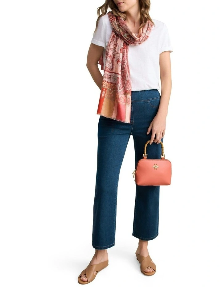 Bengajean 7/8th Relaxed Fit Jeans in Blue Denim image 5