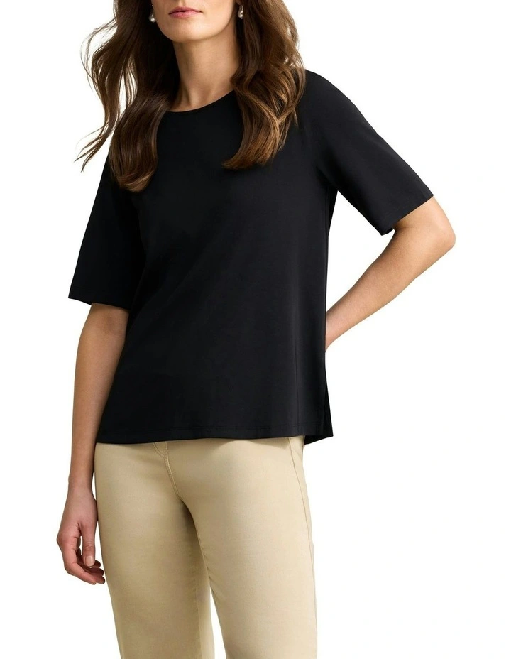 High Twist T-shirt in Black image 2