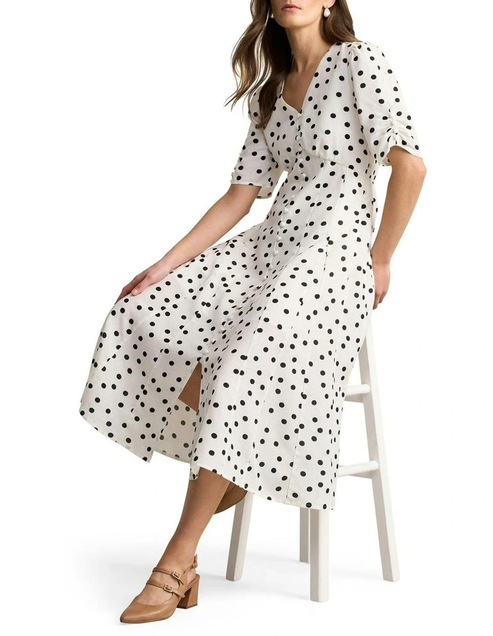 Spot Panel Dress in Spot Print image 4