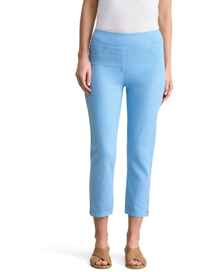 Bengajean  Slim Leg Pant in Periwinkle Blue image 1