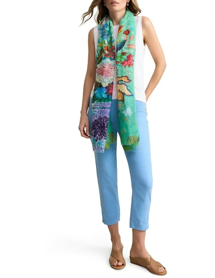 Bengajean  Slim Leg Pant in Periwinkle Blue image 2