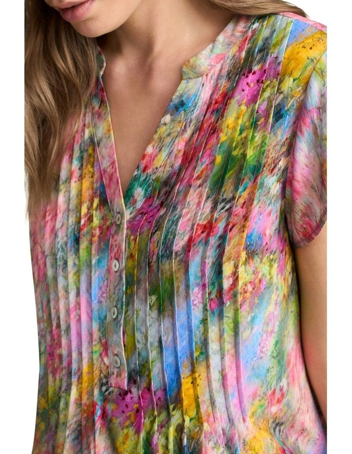 Lightweight Print Blouse in Multi image 3