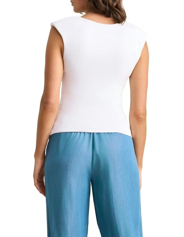 Double Layer Shaping Tank in White image 4