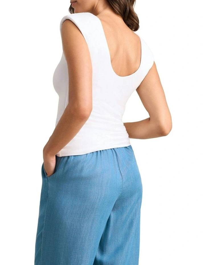 Double Layer Shaping Tank in White image 5