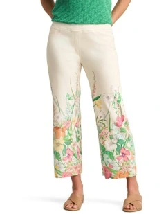 7/8 Relaxed Fit Bengajean in Botanical Print