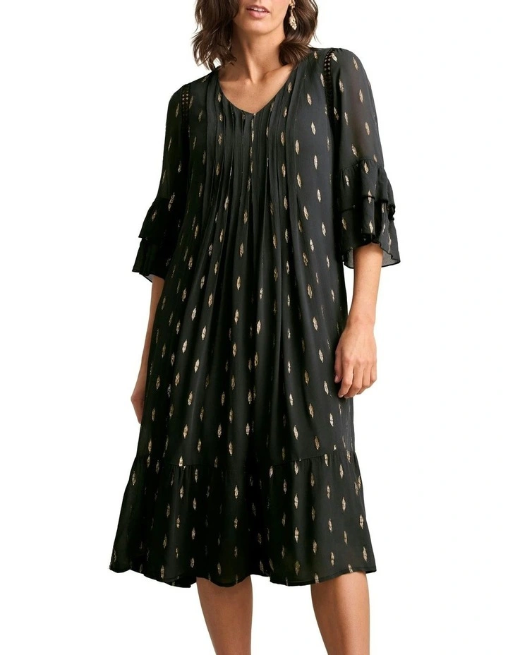 Lurex Clip Dress in Lurex Clip Jacquard image 1