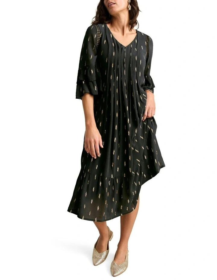 Lurex Clip Dress in Lurex Clip Jacquard image 2