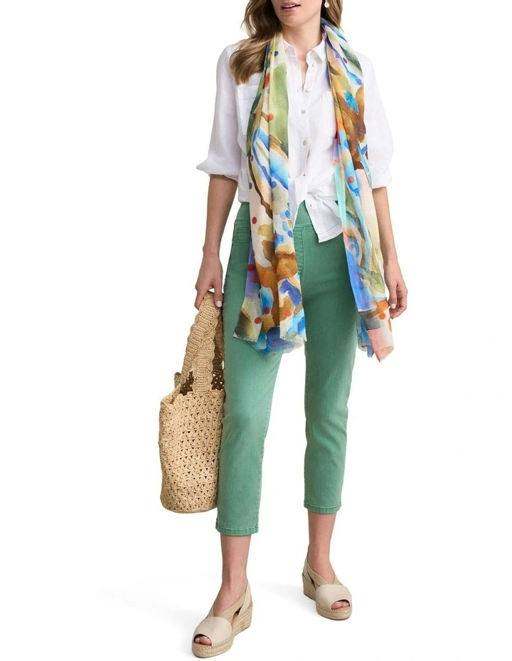 Bengajean Slim Leg Pant in Basil image 2