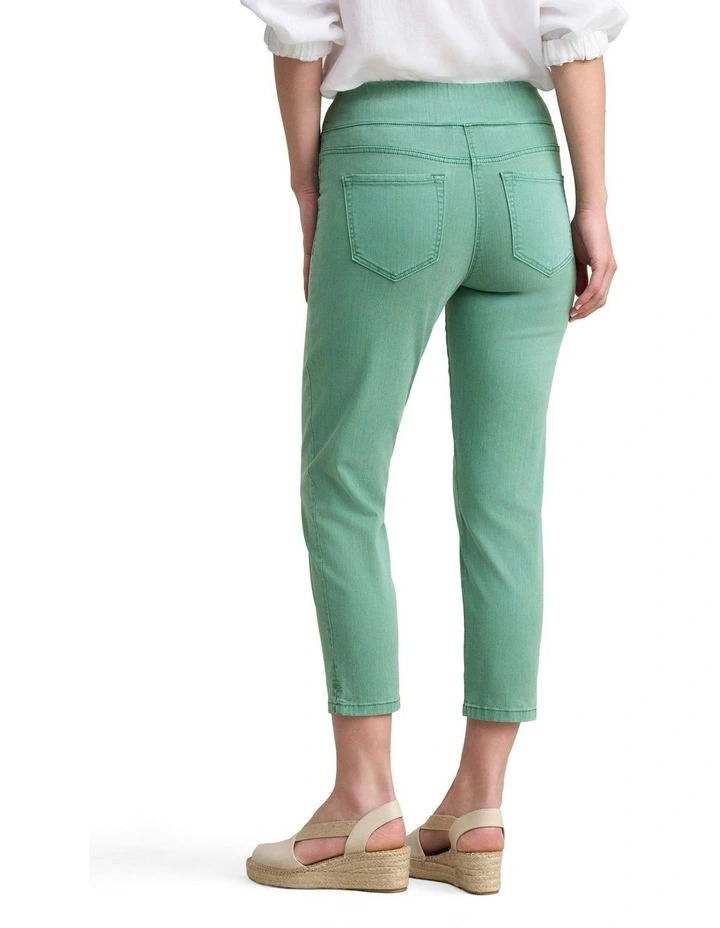 Bengajean Slim Leg Pant in Basil image 4