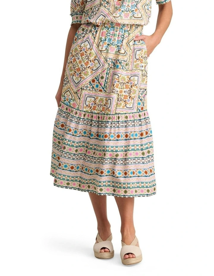 Tier Skirt in Multi image 1