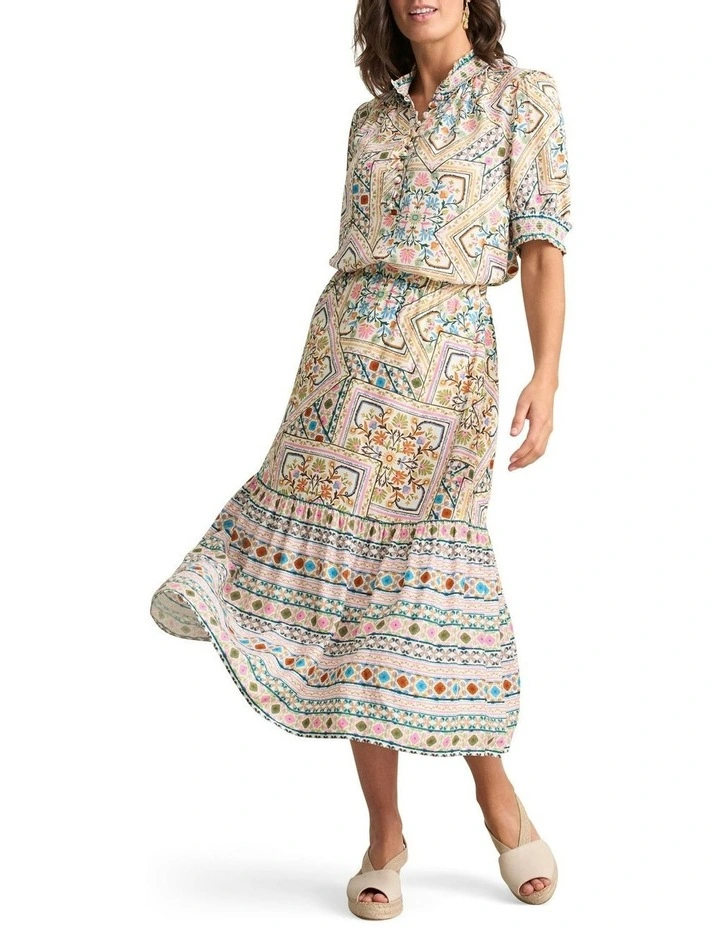 Tier Skirt in Multi image 2